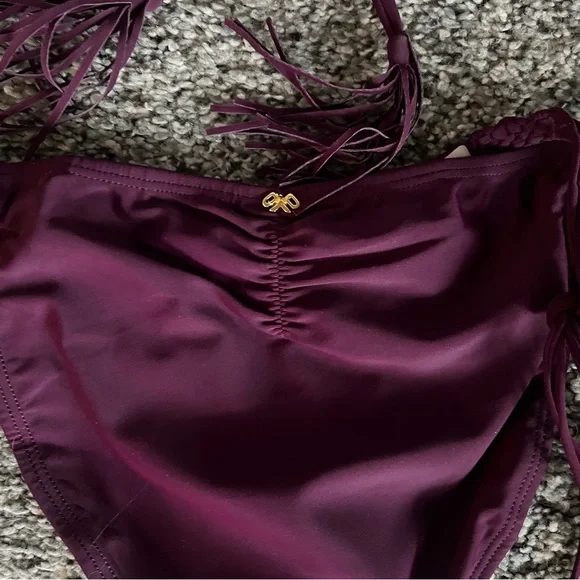 PQ swim Mila bathing suit set in Sangria small top and medium bottom NWT - Picture 10 of 14